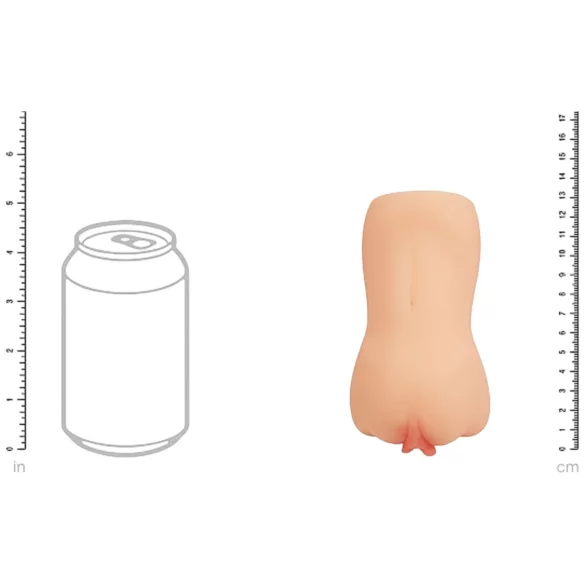 XKIN Amber Blowfiled - realistická umělá vagína masturbátor (přírodní)