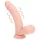 RealRock - realistický vibrátor s dvojitou hustotou (tělová barva) - 15 cm