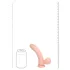 RealRock - realistický vibrátor s dvojitou hustotou (tělová barva) - 15 cm
