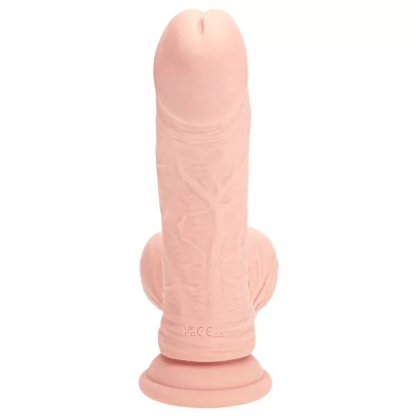 RealRock - realistický vibrátor s dvojitou hustotou (tělová barva) - 15 cm