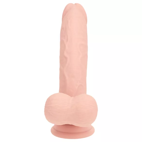 RealRock - realistický vibrátor s dvojitou hustotou (tělová barva) - 15 cm