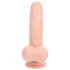 RealRock - realistický vibrátor s dvojitou hustotou (tělová barva) - 15 cm