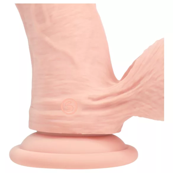 RealRock - realistický vibrátor s dvojitou hustotou (tělová barva) - 15 cm
