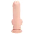 RealRock - realistický vibrátor s dvojitou hustotou (tělová barva) - 18 cm