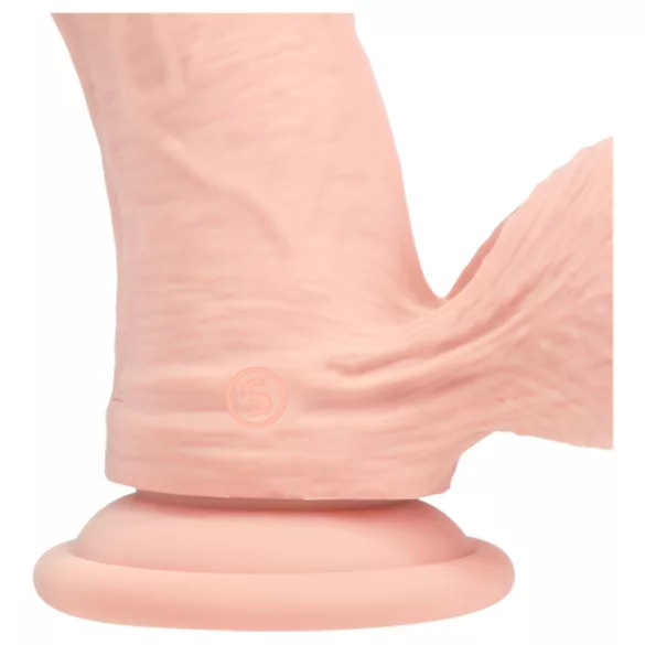 RealRock - realistický vibrátor s dvojitou hustotou (tělová barva) - 18 cm