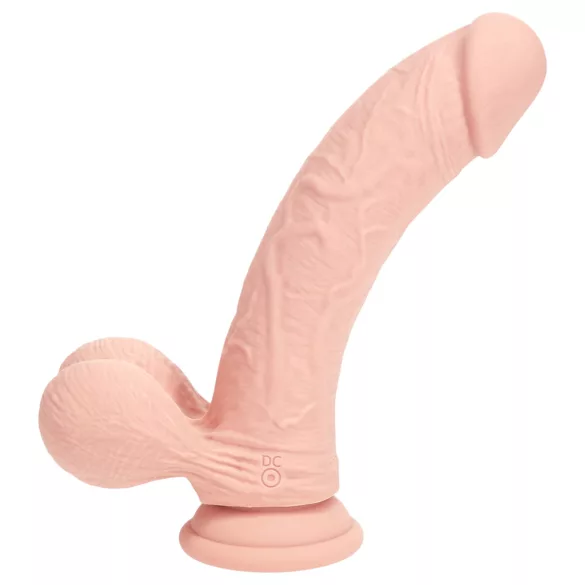 RealRock - realistický vibrátor s dvojitou hustotou (tělová barva) - 20 cm