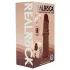RealRock - realistické dildo s dvojitou hustotou (hnědé) - 15,5 cm