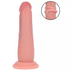   RealRock - realistický dildo s dvojitou hustotou (tělová barva) - 15,5 cm