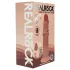 RealRock - realistické dildo s dvojitou hustotou (opálené) - 15,5 cm