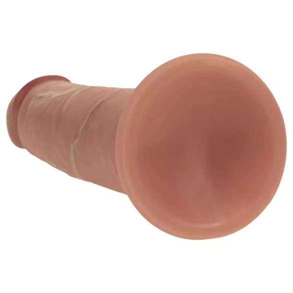 RealRock - realistické dildo s dvojitou hustotou (opálené) - 15,5 cm