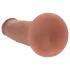 RealRock - realistické dildo s dvojitou hustotou (opálené) - 15,5 cm