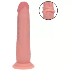   RealRock - realistické dildo s dvojitou hustotou (tělová barva) - 18,5 cm