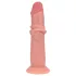 RealRock - realistické dildo s dvojitou hustotou (tělová barva) - 18,5 cm