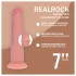 RealRock - realistické dildo s dvojitou hustotou (tělová barva) - 18,5 cm