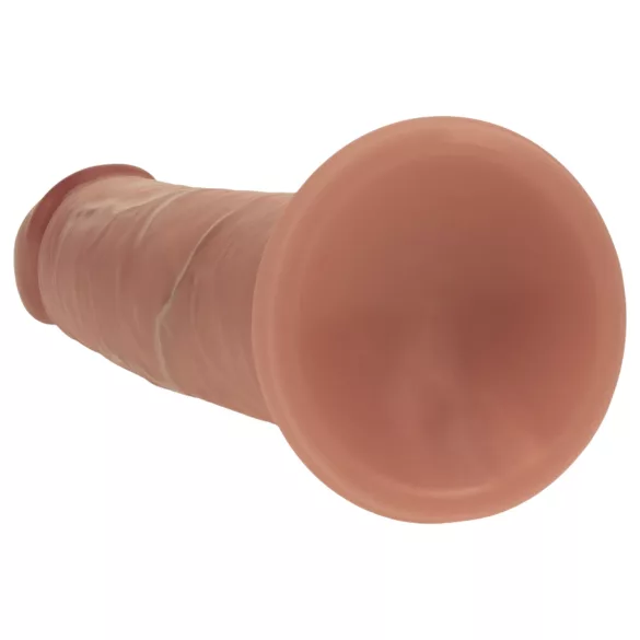 RealRock - realistické dildo s dvojitou hustotou (opálené) - 18,5 cm