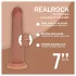 RealRock - realistické dildo s dvojitou hustotou (opálené) - 18,5 cm