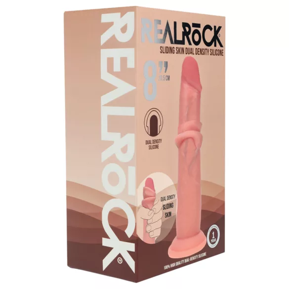 RealRock - dvouhustotní realistické dildo (tělové) - 20,5 cm