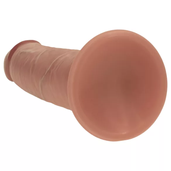 RealRock - realistické dildo s dvojitou hustotou (opálené) - 20,5 cm