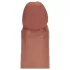 RealRock - realistické dildo s dvojitou hustotou (opálené) - 20,5 cm