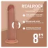 RealRock - realistické dildo s dvojitou hustotou (opálené) - 20,5 cm