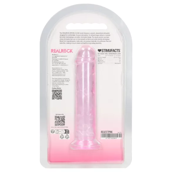 RealRock - realistické dildo s přísavkou (růžové) - 12,7 cm