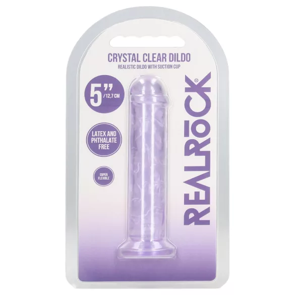 RealRock - realistické dildo s přísavkou (fialové) - 12,7 cm