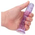 RealRock - realistické dildo s přísavkou (fialové) - 12,7 cm