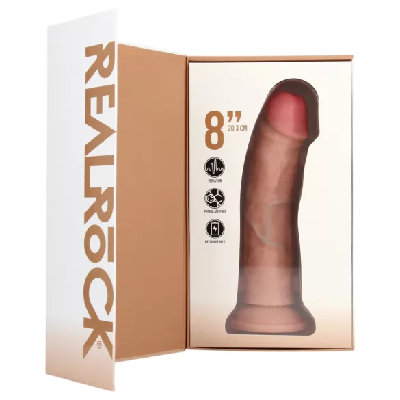RealRock - realistický vibrátor s přísavkou - tělový 20,5 cm