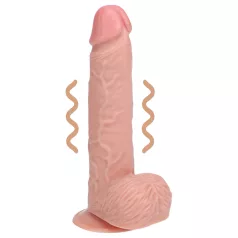   RealRock - vibrátor s přísavkou - realistický - tělová - 18 cm