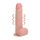 REALROCK - vibrátor s přísavkou - přírodní (18 cm)