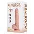 REALROCK - vibrátor s přísavkou - přírodní (18 cm)