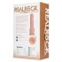 REALROCK - vibrátor s přísavkou - přírodní (18 cm)