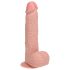 REALROCK - vibrátor s přísavkou - přírodní (18 cm)