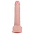 REALROCK - vibrátor s přísavkou - přírodní (18 cm)