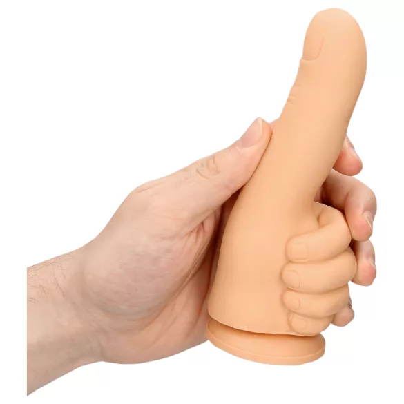 S-Line - dildo s palcem - realistický - tělová barva