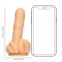S-Line - dildo na prostřední prst (přírodní)