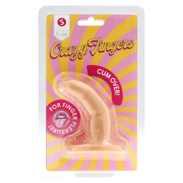 S-Line - dvouprstový dildo (přírodní)