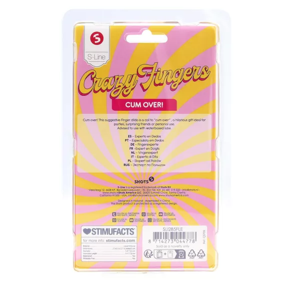 S-Line - dvouprstový dildo (přírodní)