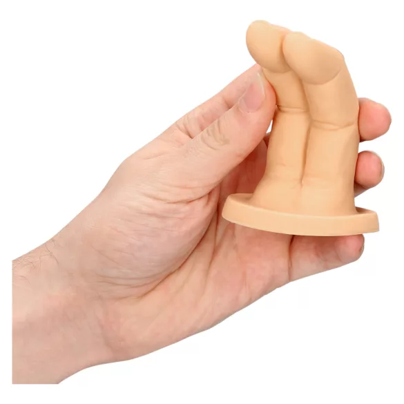 S-Line - dvouprstový dildo (přírodní)