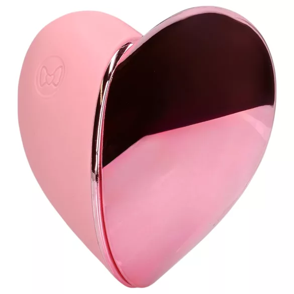 Loveline Tapping Heart - vibrační stimulátor klitorisu - dobíjecí - růžový