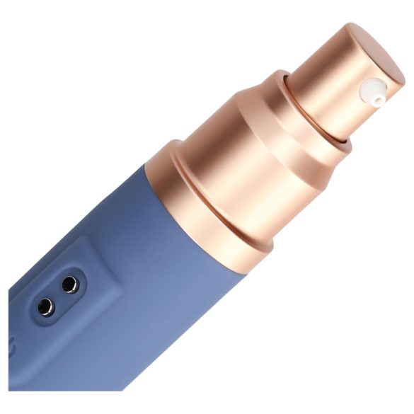 Loveline Travel - vibrátor na baterii s lubrikační nádržkou - modrý