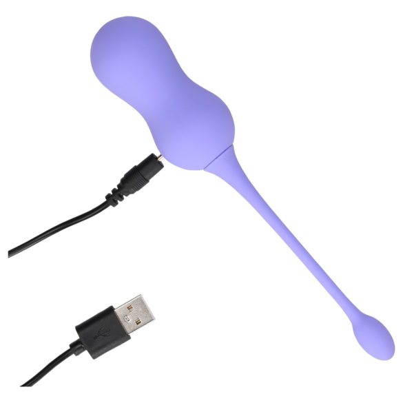 Loveline - dobíjecí, rádiový vibrační geisha kulička (fialová)