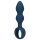 Loveline - kroužkový anální dildo - střední (modrá)