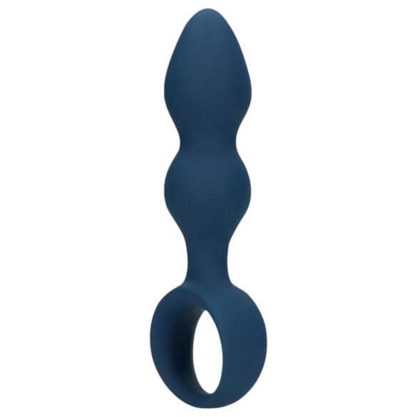 Loveline - kroužkový anální dildo - střední (modrá)
