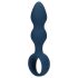 Loveline - kroužkový anální dildo - střední (modrá)