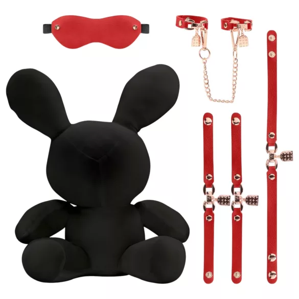 Bondage Rabbit - BDSM maska králík - černá