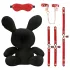 Bondage Rabbit - BDSM maska králík - černá