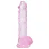 RealRock - realistické dildo s varlaty (růžové) - 12,7 cm