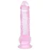 RealRock - realistické dildo s varlaty (růžové) - 12,7 cm