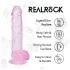 RealRock - realistické dildo s varlaty (růžové) - 12,7 cm